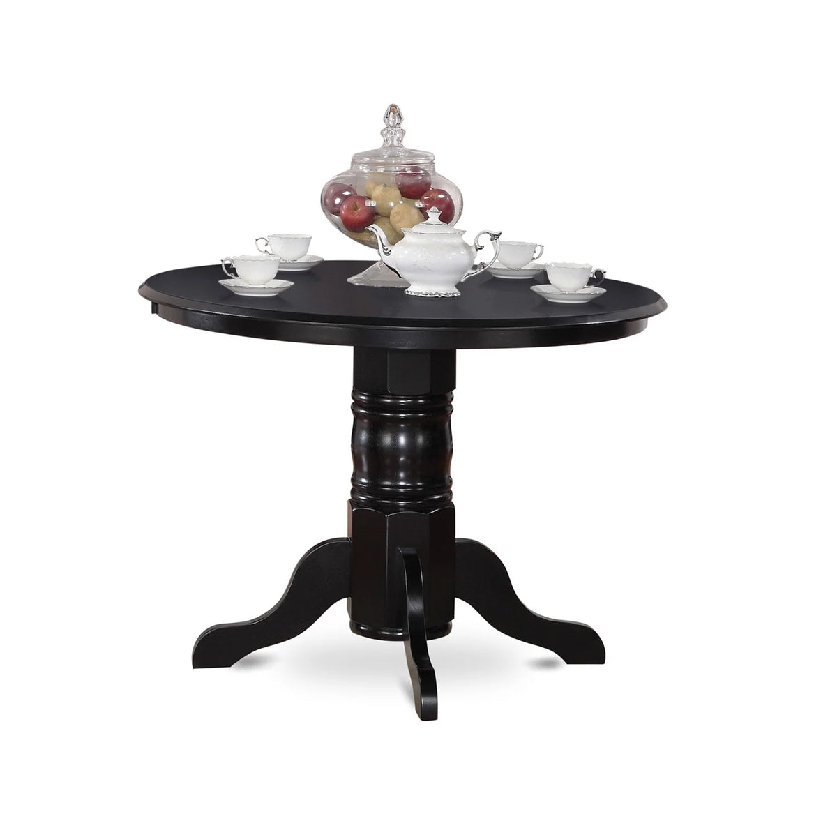 3-piece Dining Set with Wood Seat in Black Z6369