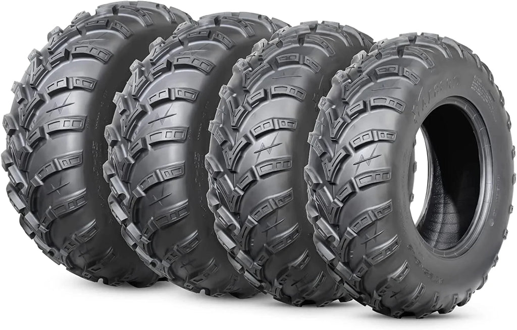 25x8-12 Front & 25x10-12 Rear All Terrain Tires Set of 4 J501