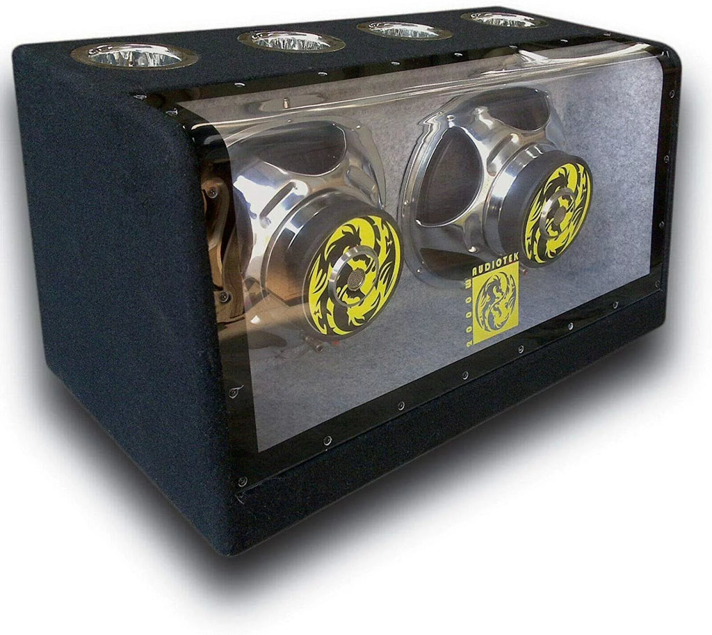 12" 2000W Bandpass Bass Box + Car Audio Amplifier + Kit Bundle F7849