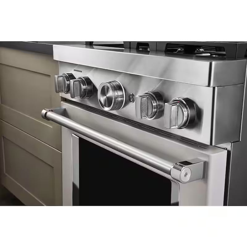 30 in. 4.1 cu. ft. Smart Gas Range with Self-Cleaning and True Convection L353
