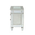 Mirrored Wood 2 Drawer Nightstand J69716