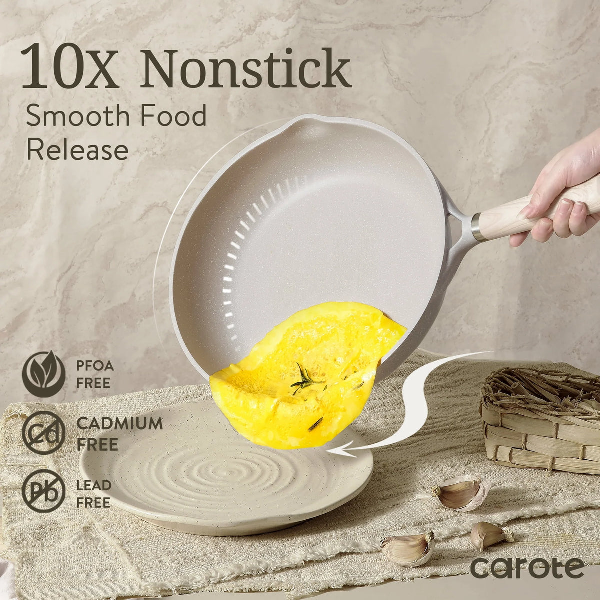21 Pcs Nonstick Induction Cookware Set O16109