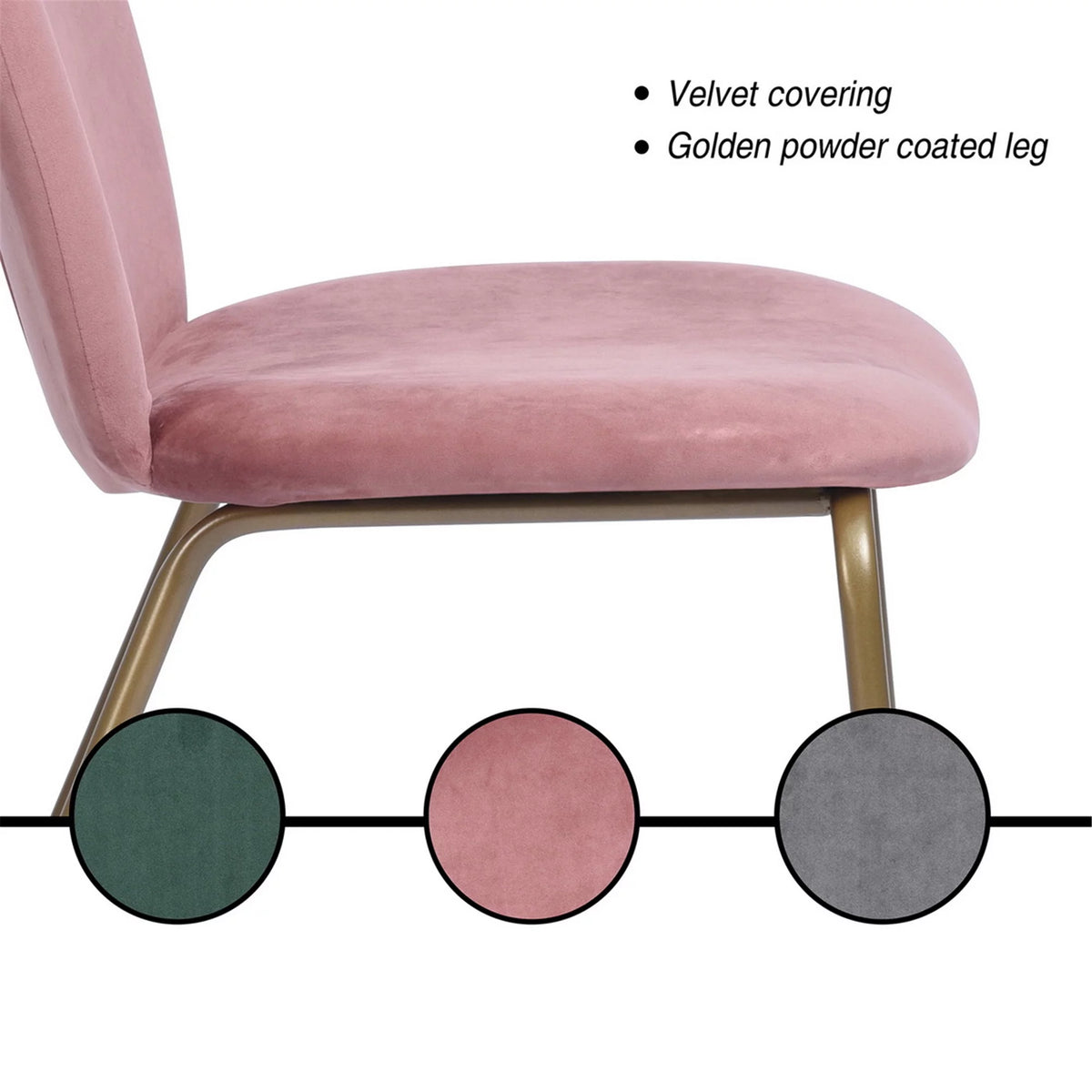 Velvet Dining Chair Set of 2 K2502