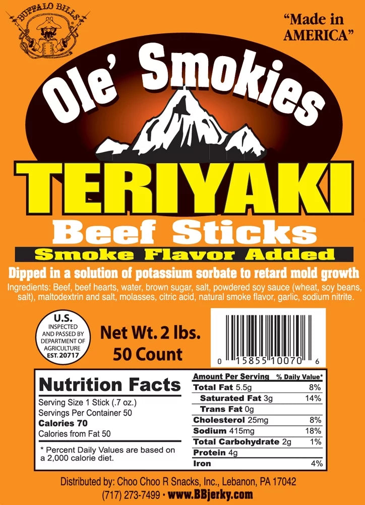 Teriyaki Beef Sticks Y9749