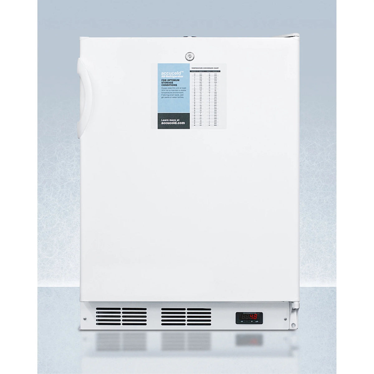 24" Wide Auto Defrost All-Refrigerator with Lock O812