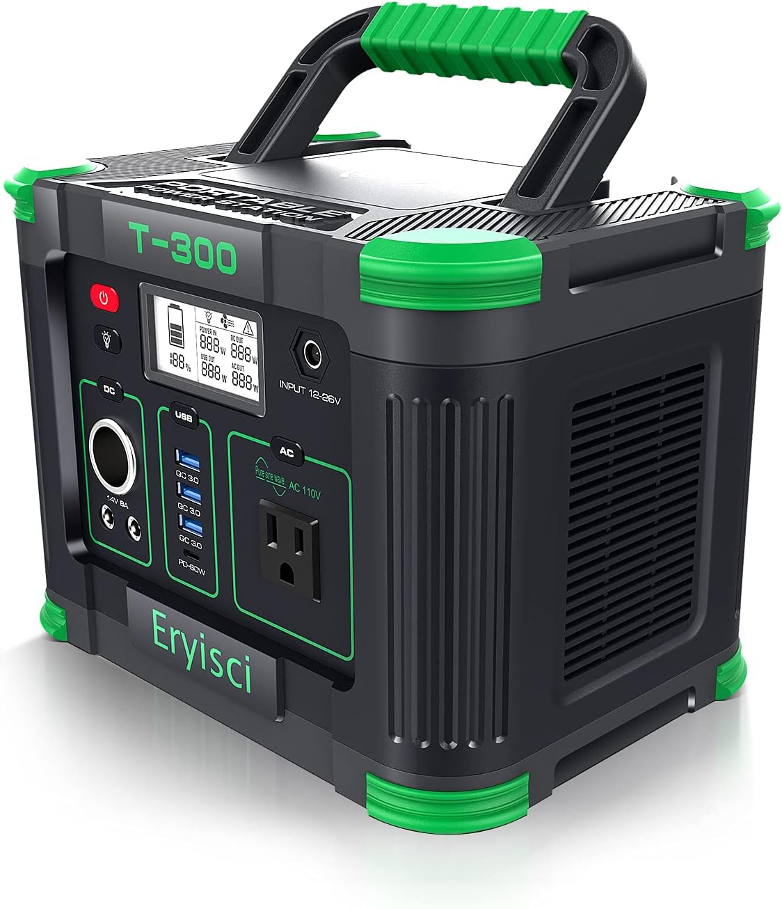 300W Portable Power Station with 110V AC Outlet R120
