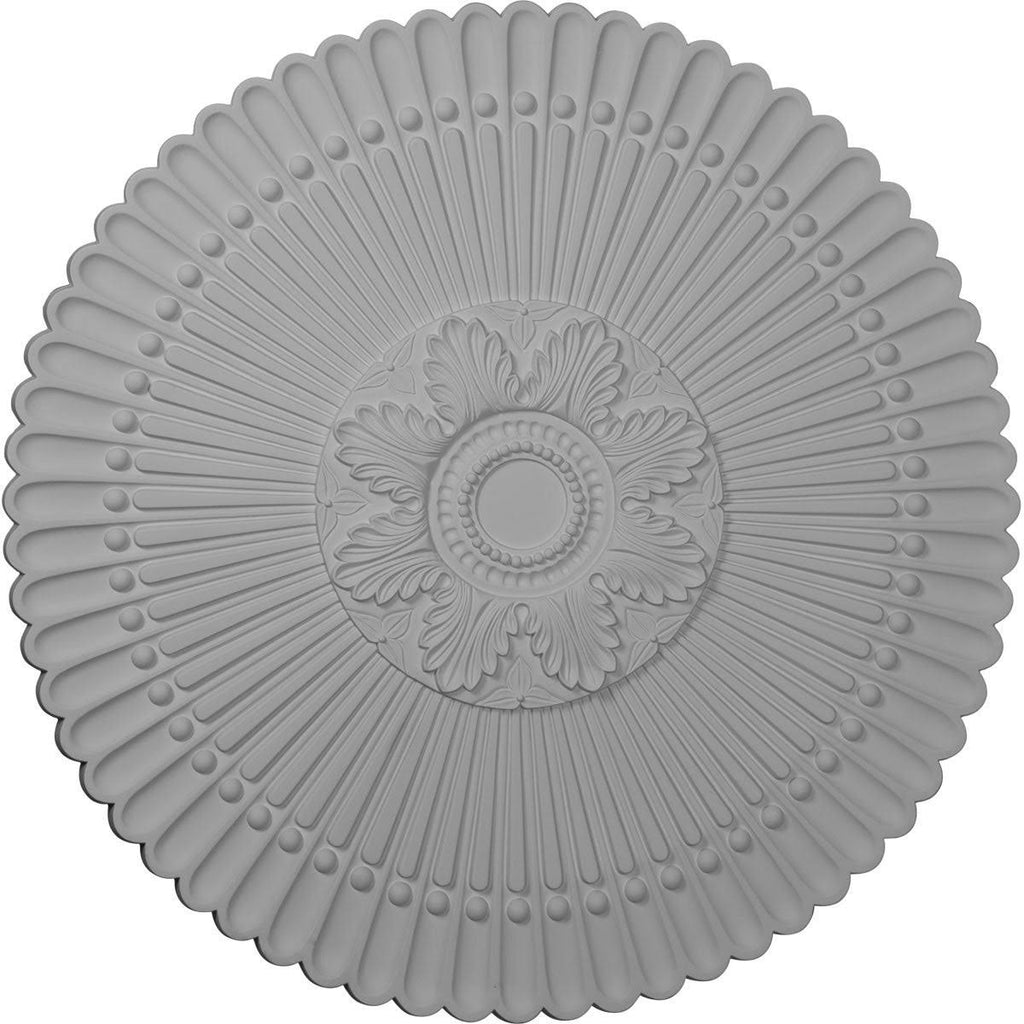 Hand-Painted Walnut Ceiling Medallion I215867