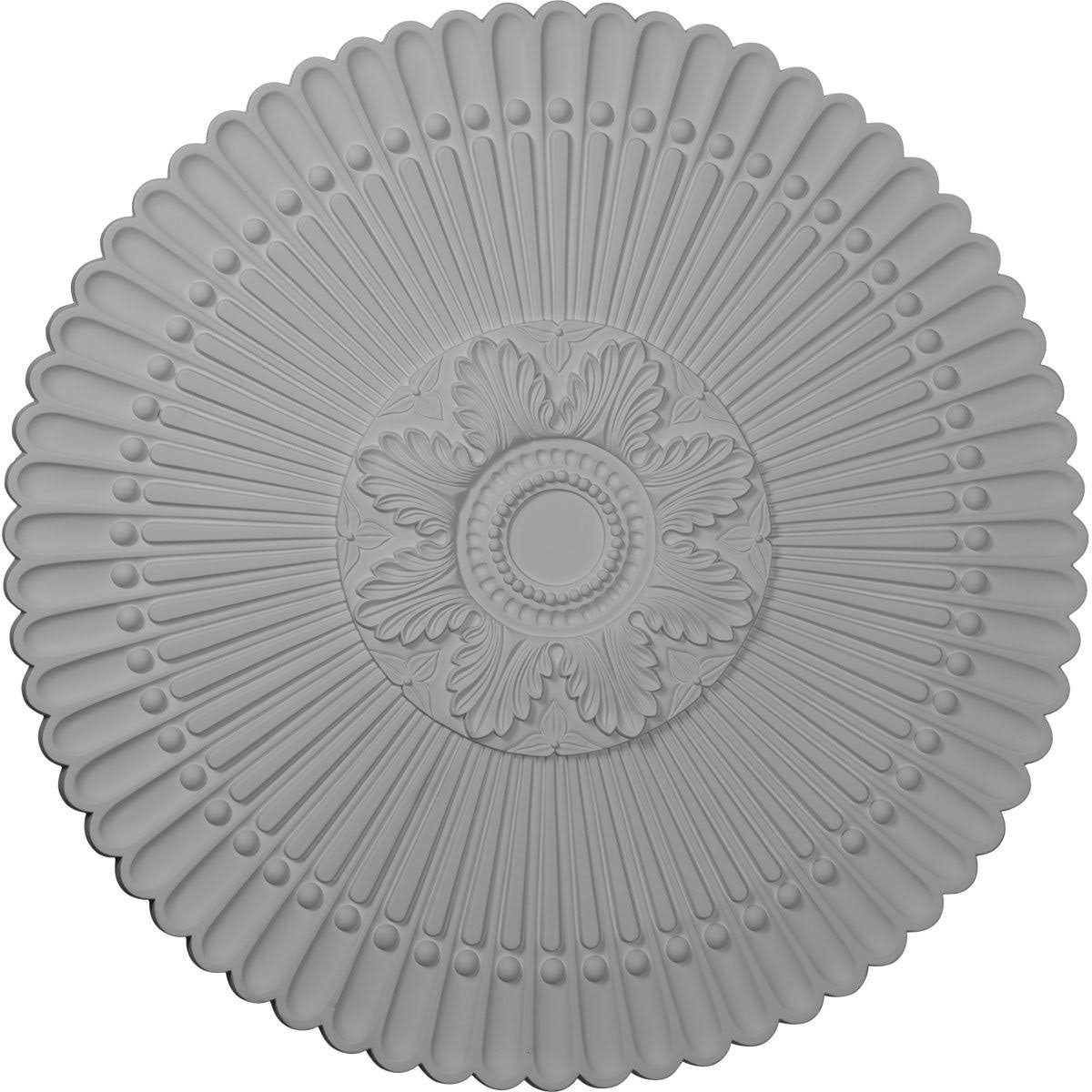 Hand-Painted Walnut Ceiling Medallion I215867
