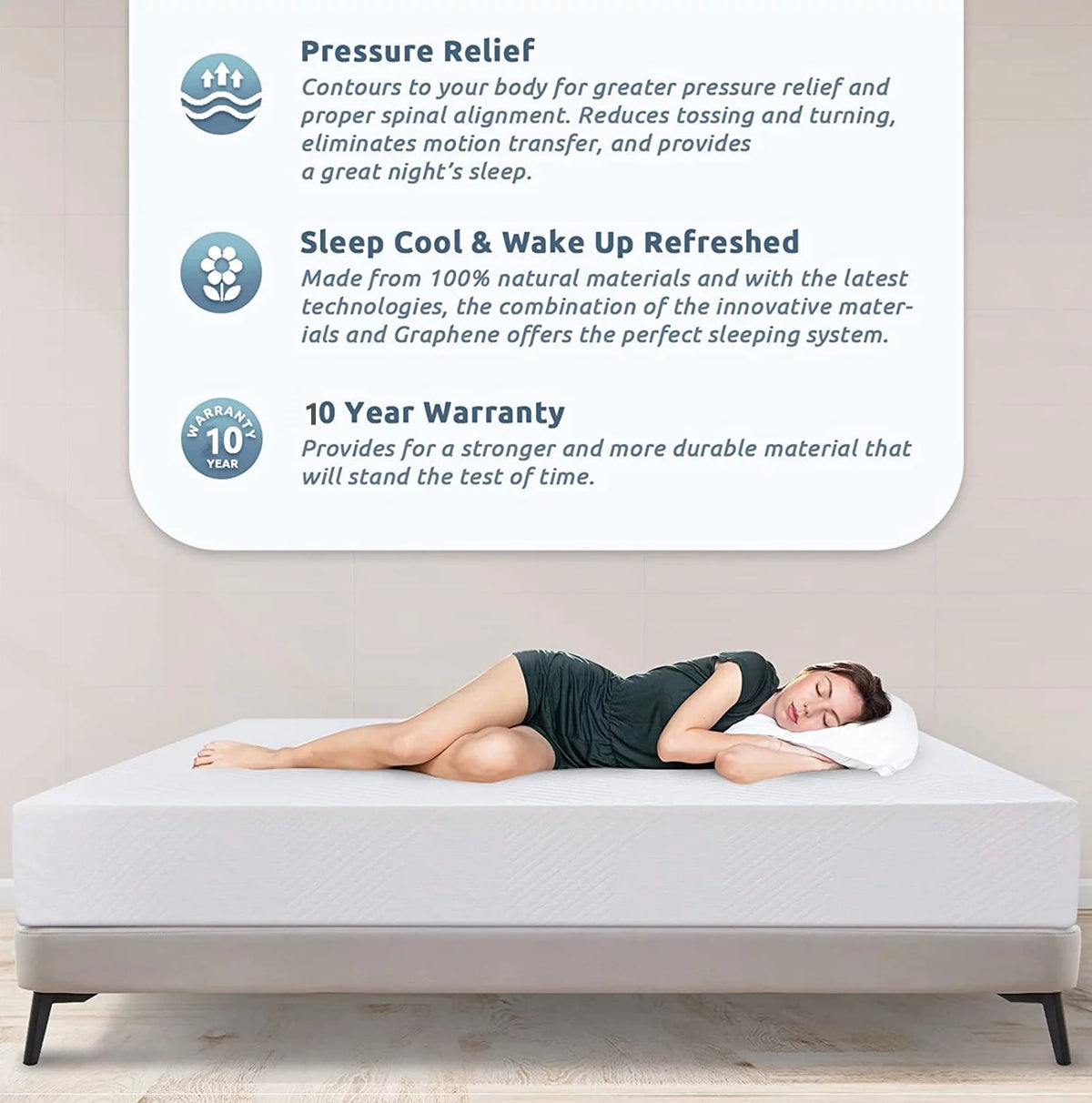 Twin Size Memory Foam Mattress H154093
