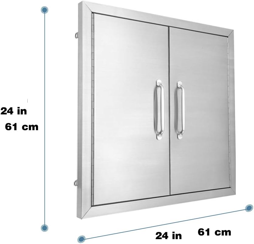 39 W X 26 H Stainless Steel Double Access Door X948