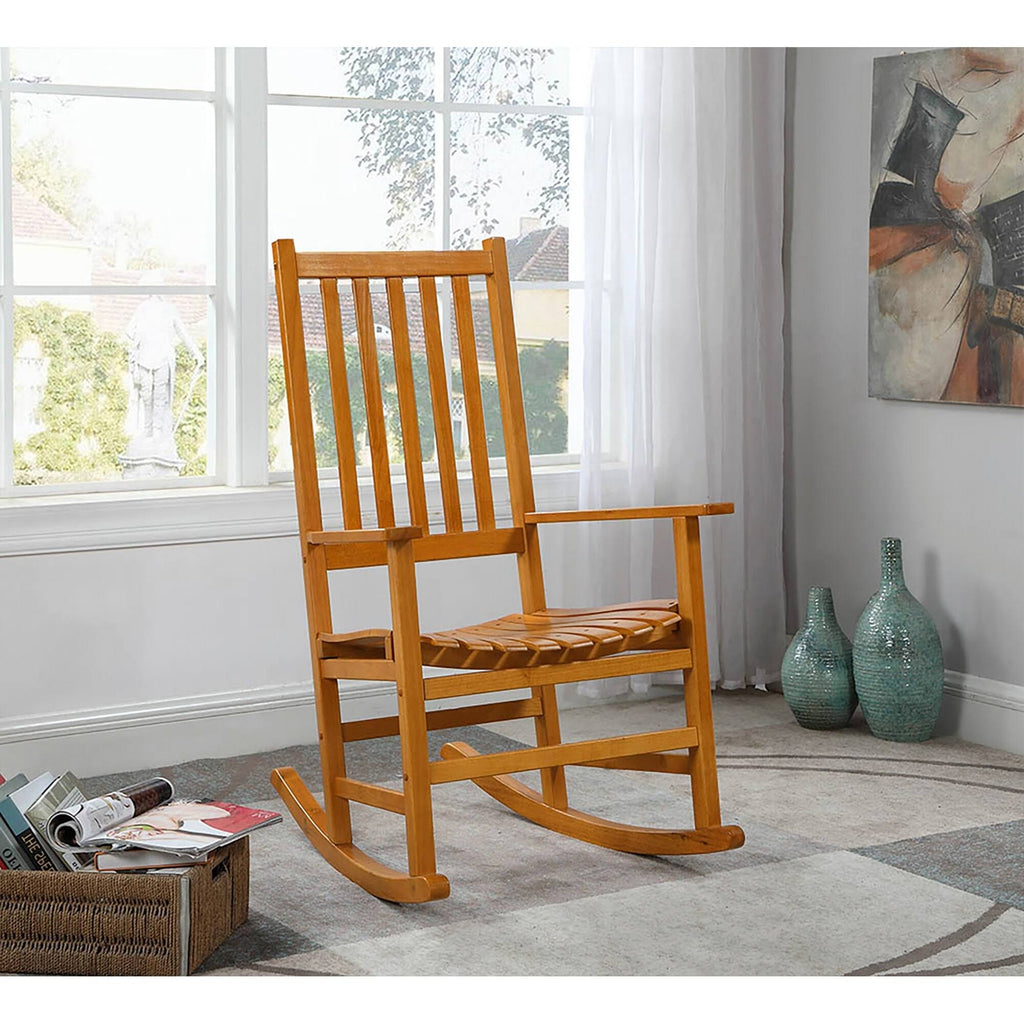 Warm Brown Wood Rocking Chair D2903