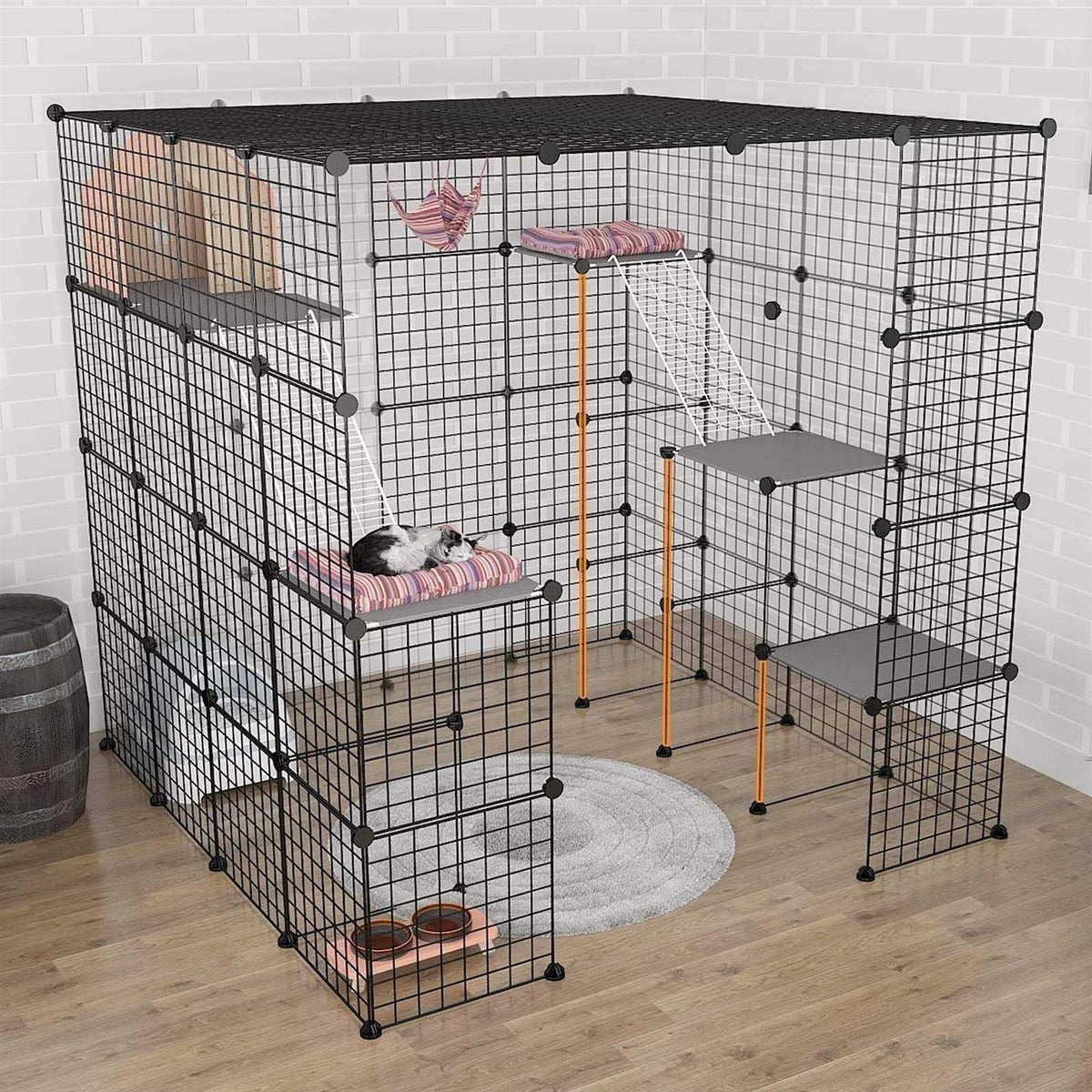 Large Indoor Cat Cage Metal Wire Playpen O40710