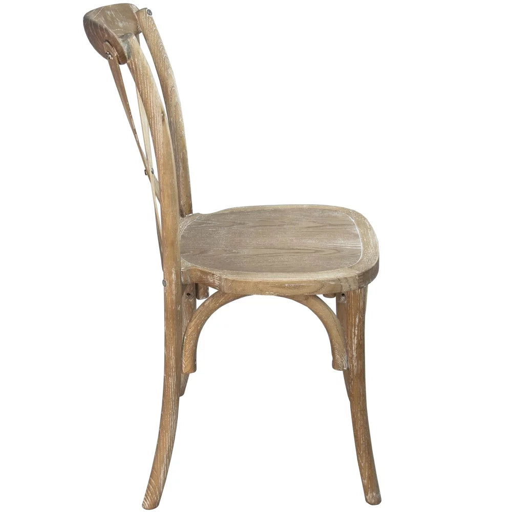 Natural With White Grain X-Back Chair Z948250