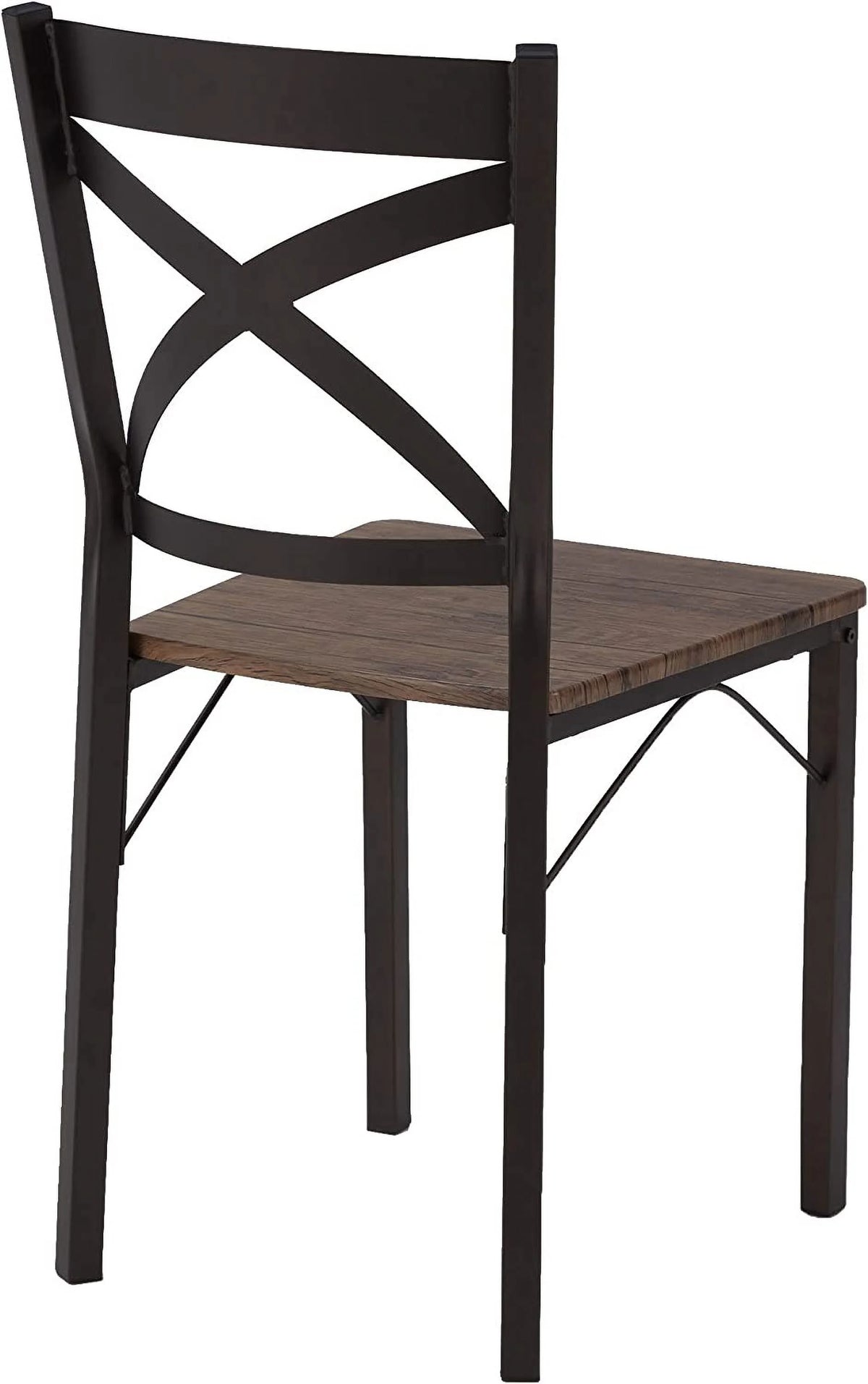 5 Piece Industrial Style Metal Frame Dining Table and Chairs Set P994401