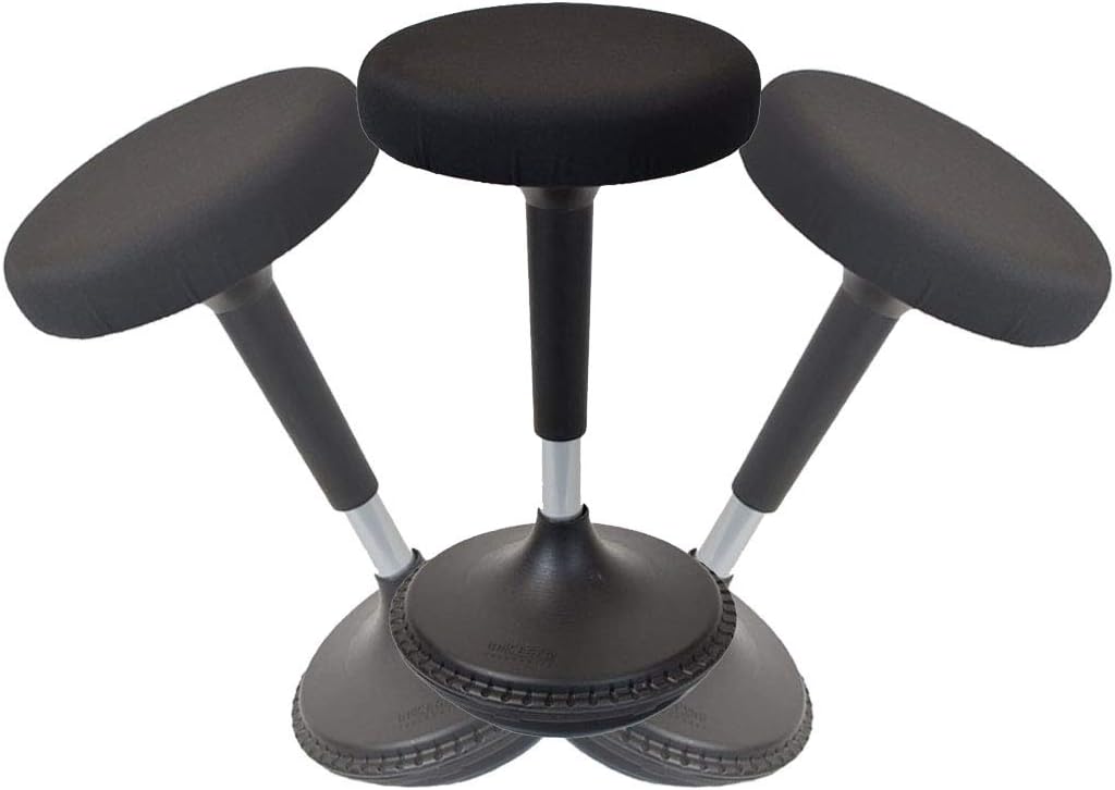 Black Adjustable Wobble Stool Z573