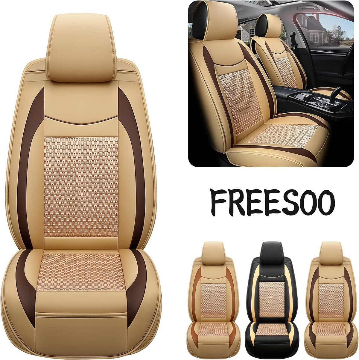 Leather Full Set Car Seat Covers L4880