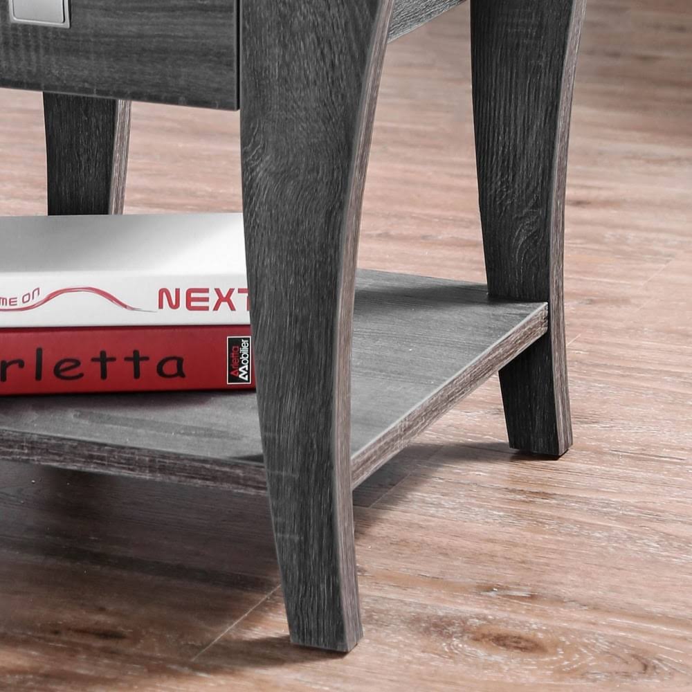 Contemporary Grey End Table K880