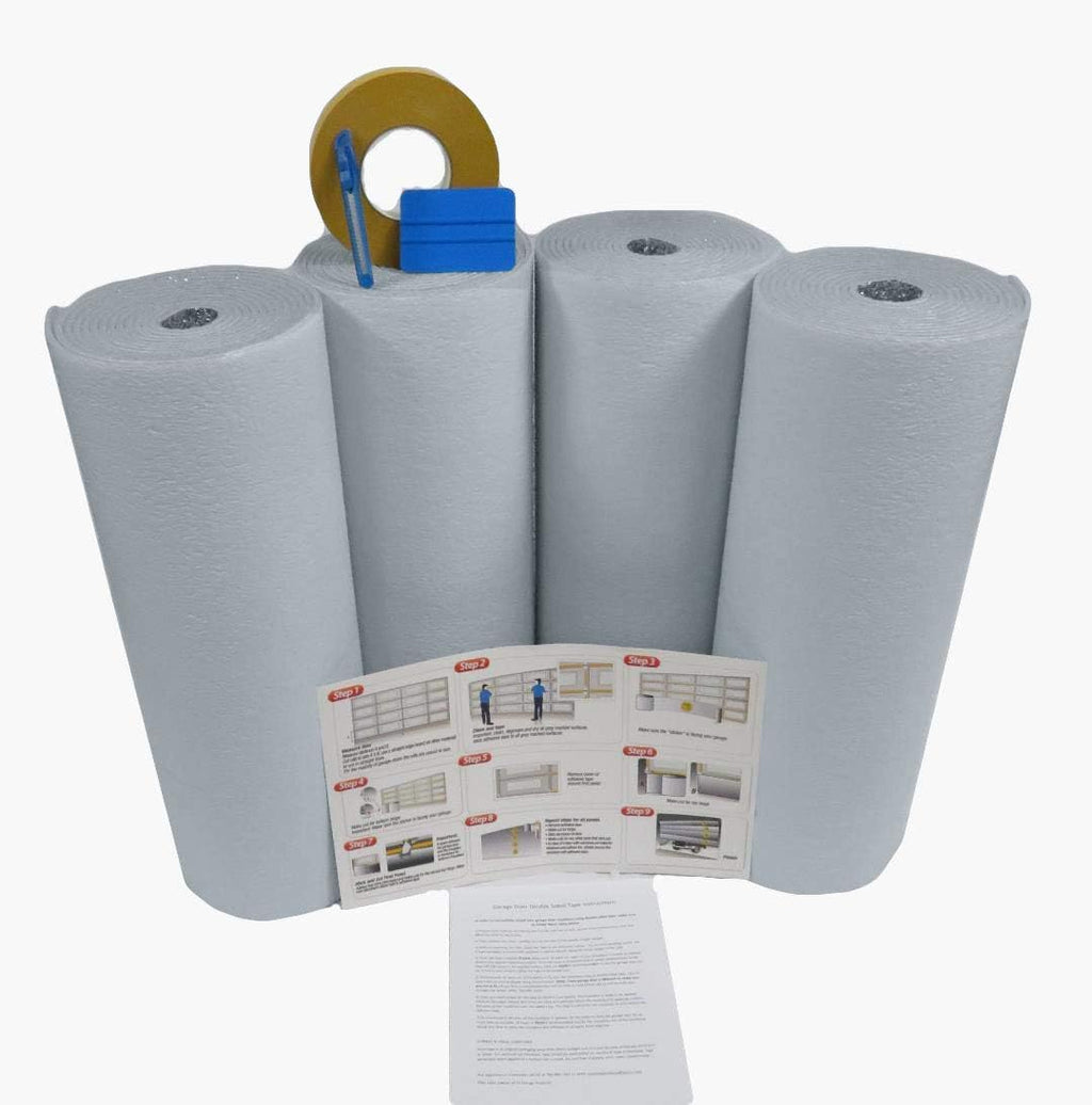 White Poly-Foam Garage Door Insulation Kit S562