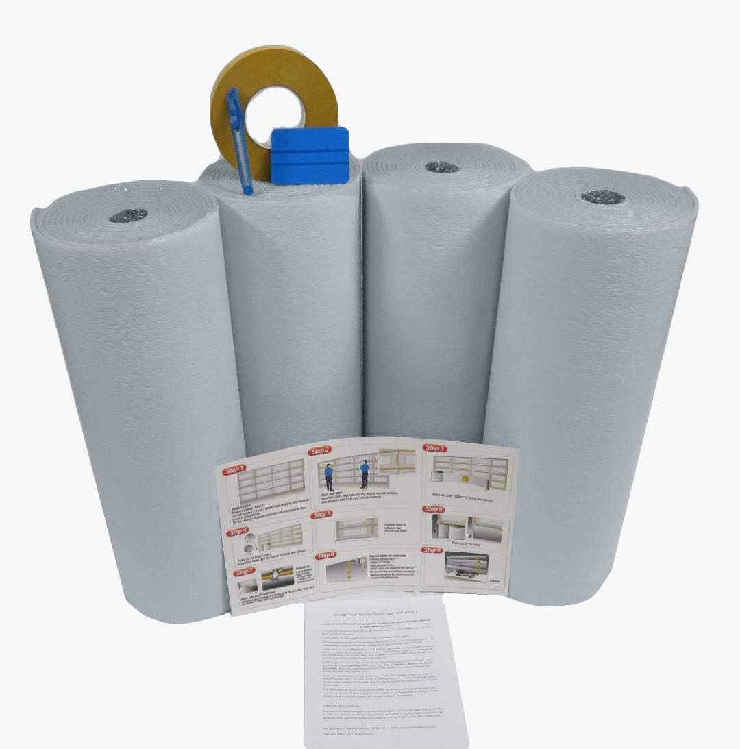 White Poly-Foam Garage Door Insulation Kit S562