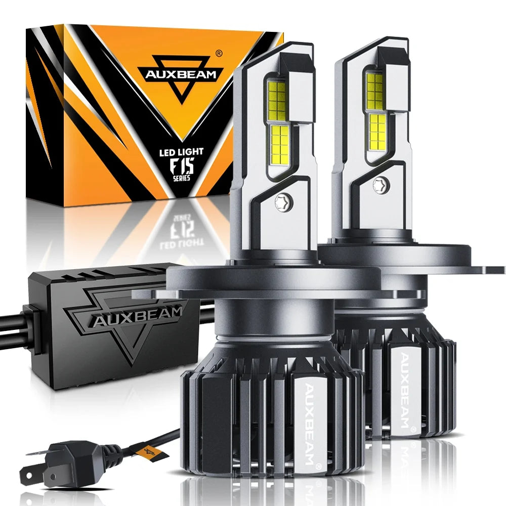 H4 LED Headlight Bulbs 6500K Cool White 2 Bulbs L418