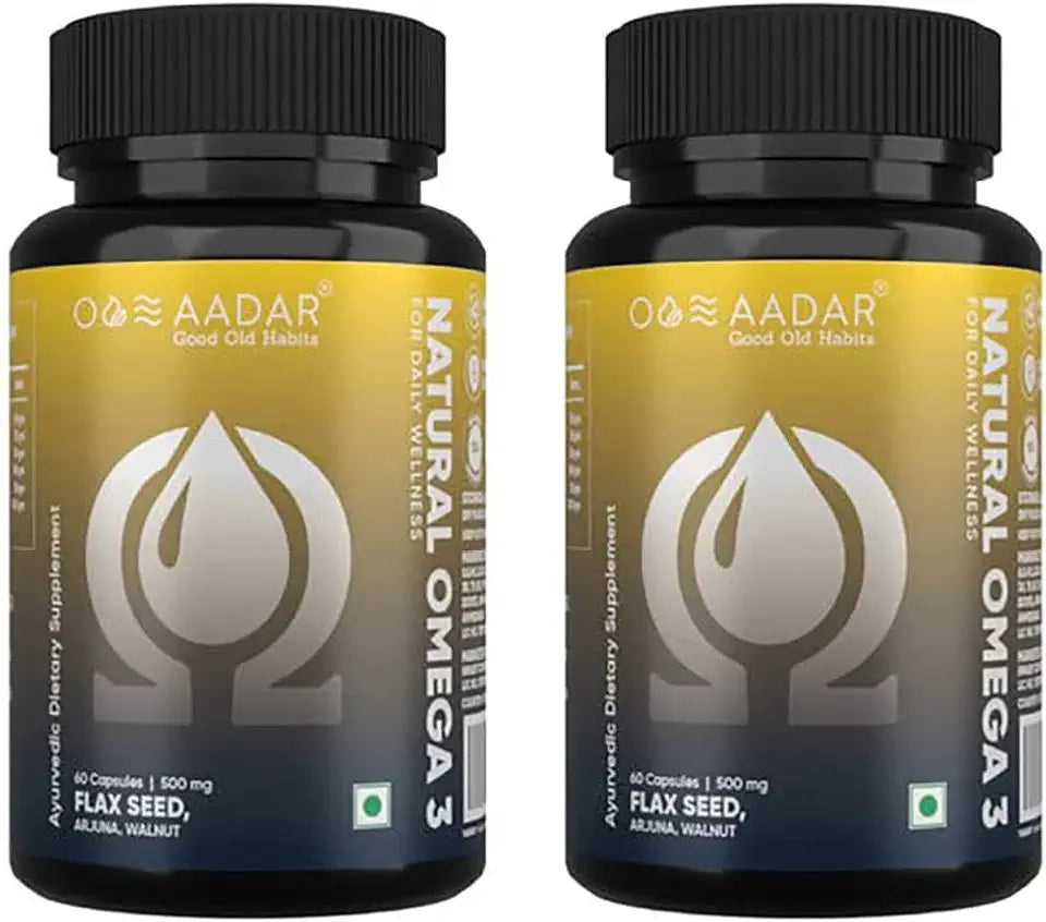 Vegan Omega 3 Flaxseed 60 Capsules Pack of 2 R663