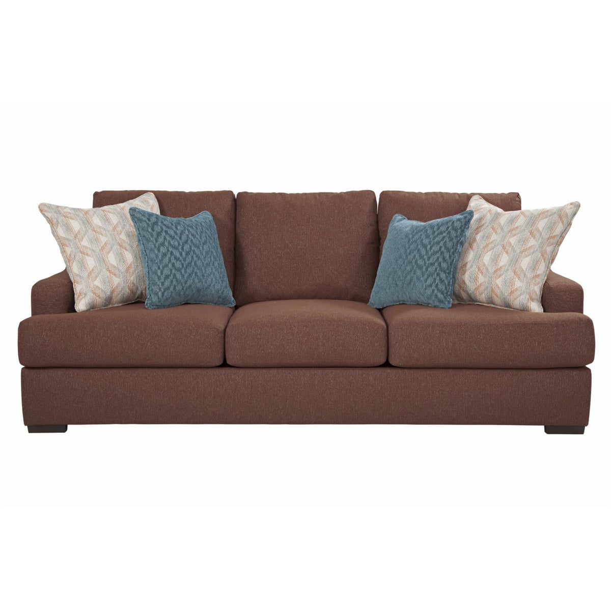 Cinnamon Sloped Track Arm Sofa D282