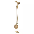 Bronzed Gold 6-Spray Tub and Shower Faucet C2283