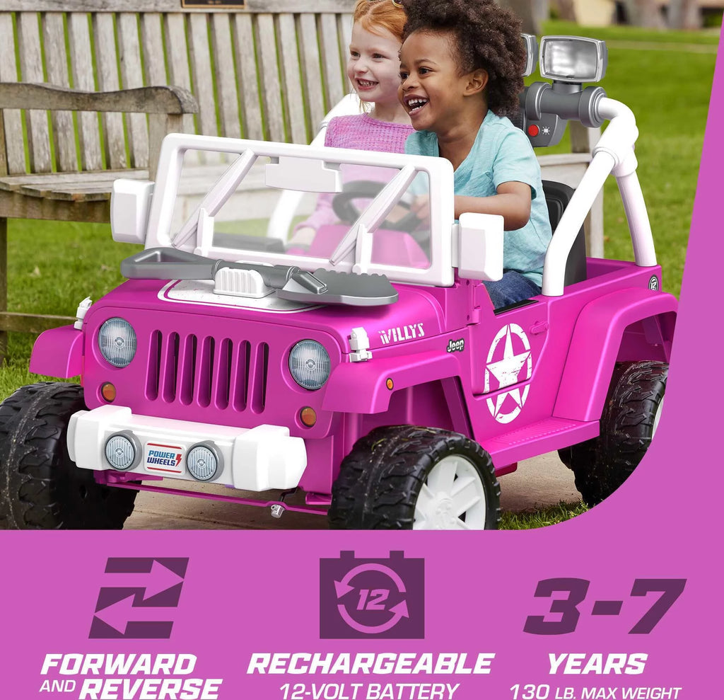 12V Battery-Powered Ride-On Vehicle with Lights & Sounds, Black S16958