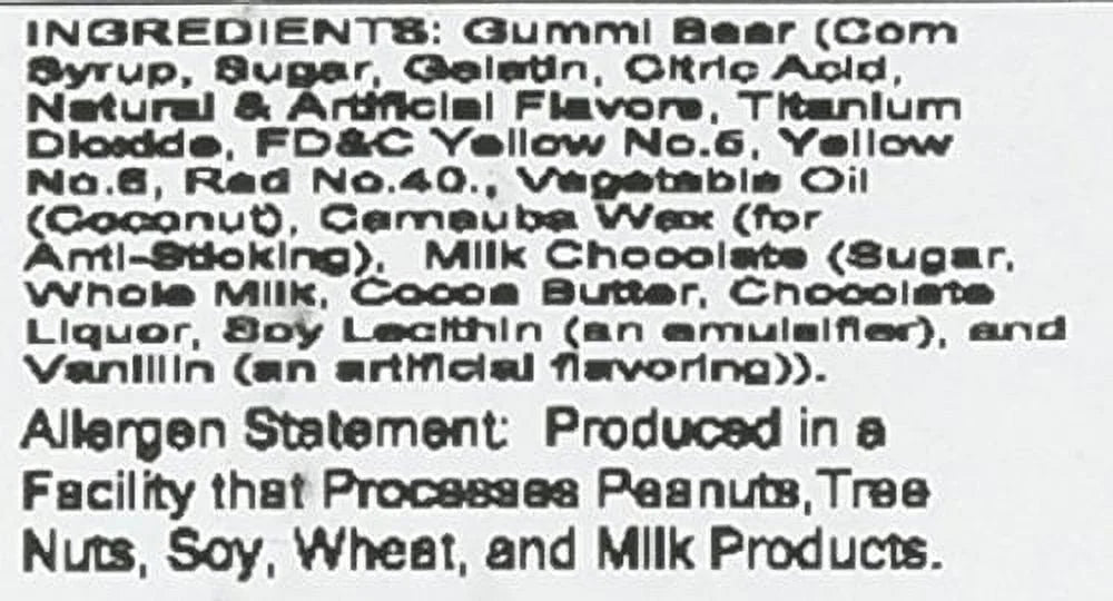 Chocolate Covered Gummi Bear 2.25 Pound E447323