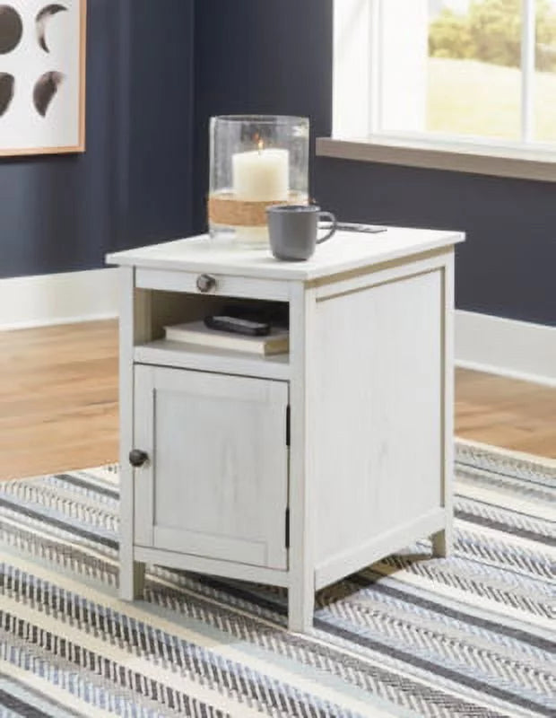 Antique White Chairside End Table C9282