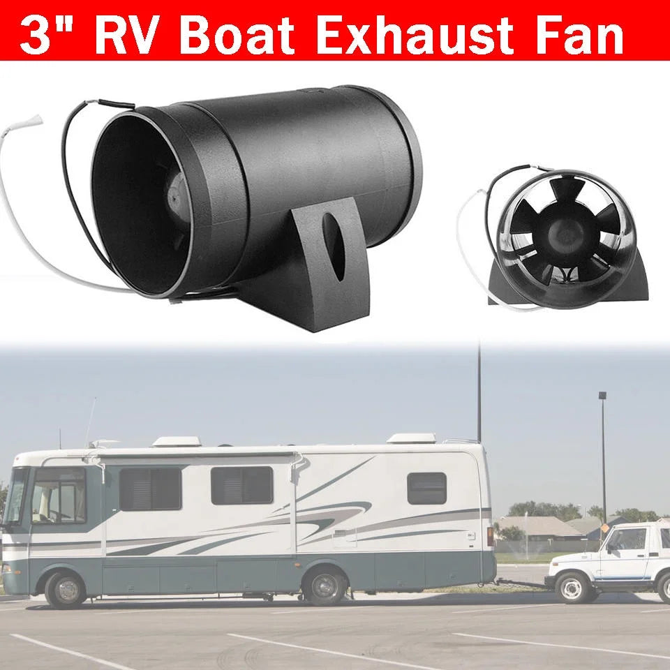 3" 12V RV Boat Exhaust Fan L305