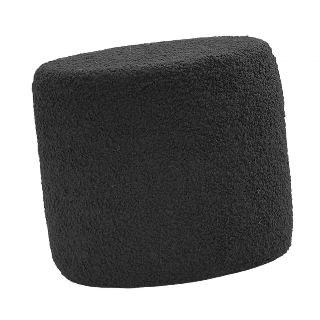 Black Cylinder Ottoman Footstool W631304