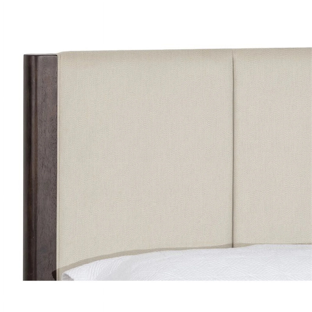 Modern Fabric and Wood King Bed D661
