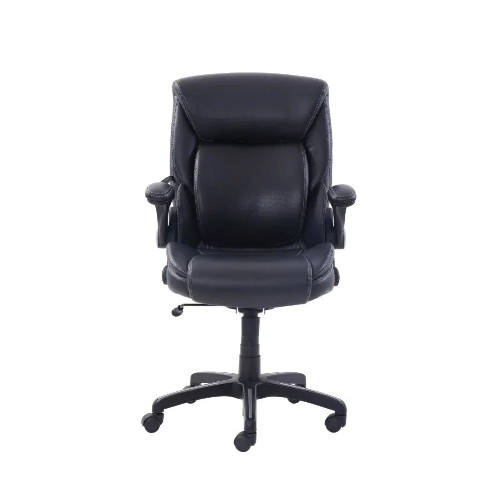 Black Bonded Leather Office Chair J881360