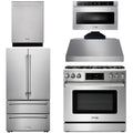 36 Propane Gas Range, Range Hood, Microwave, Refrigerator, Dishwasher Y90419
