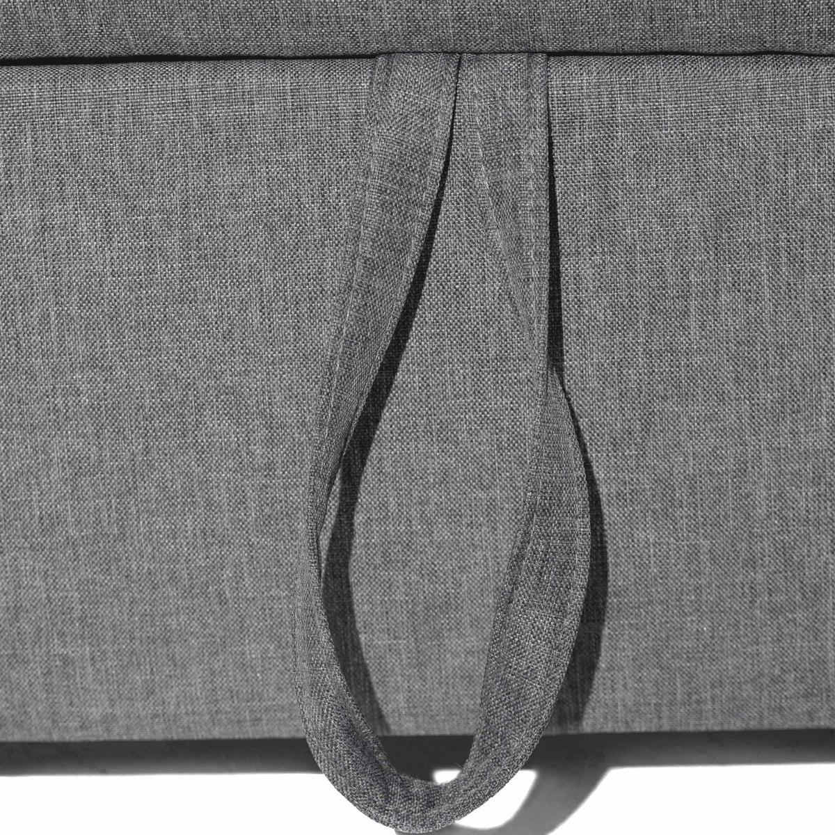 Light Grey Linen Convertible Chair Bed U9239