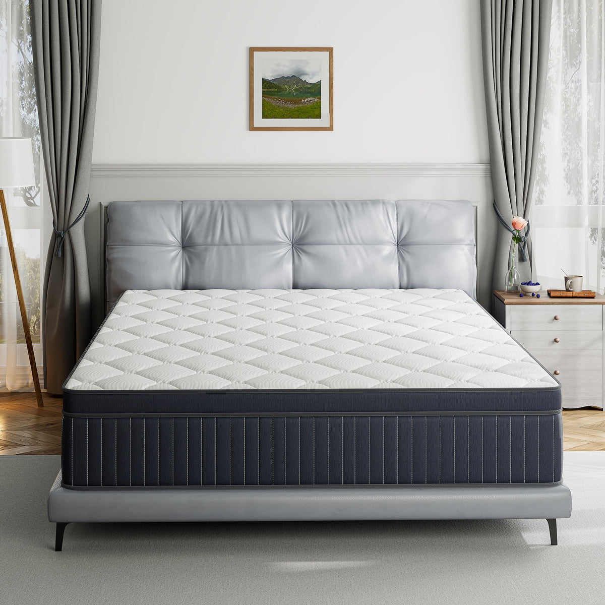12 Inch Medium Firm Memory Foam Hybrid Mattress H516