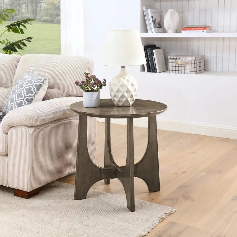 25" Round Wooden End Table G299