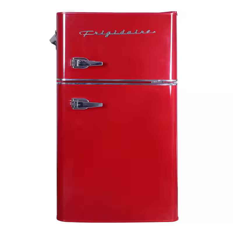 3.2 cu. ft. 2 Door Retro Mini Fridge in Red Q4936