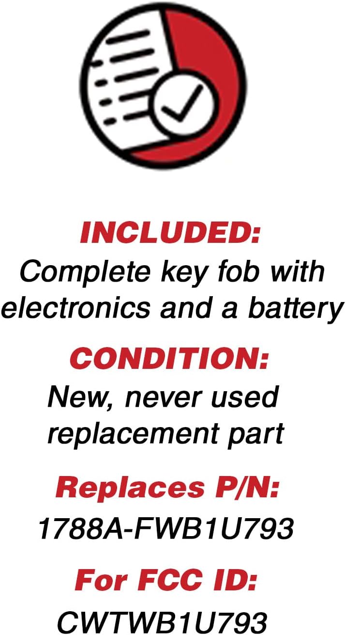 Keyless Entry Remote Control Fob Uncut Blank Ignition Car Key Pack of 2 S1014