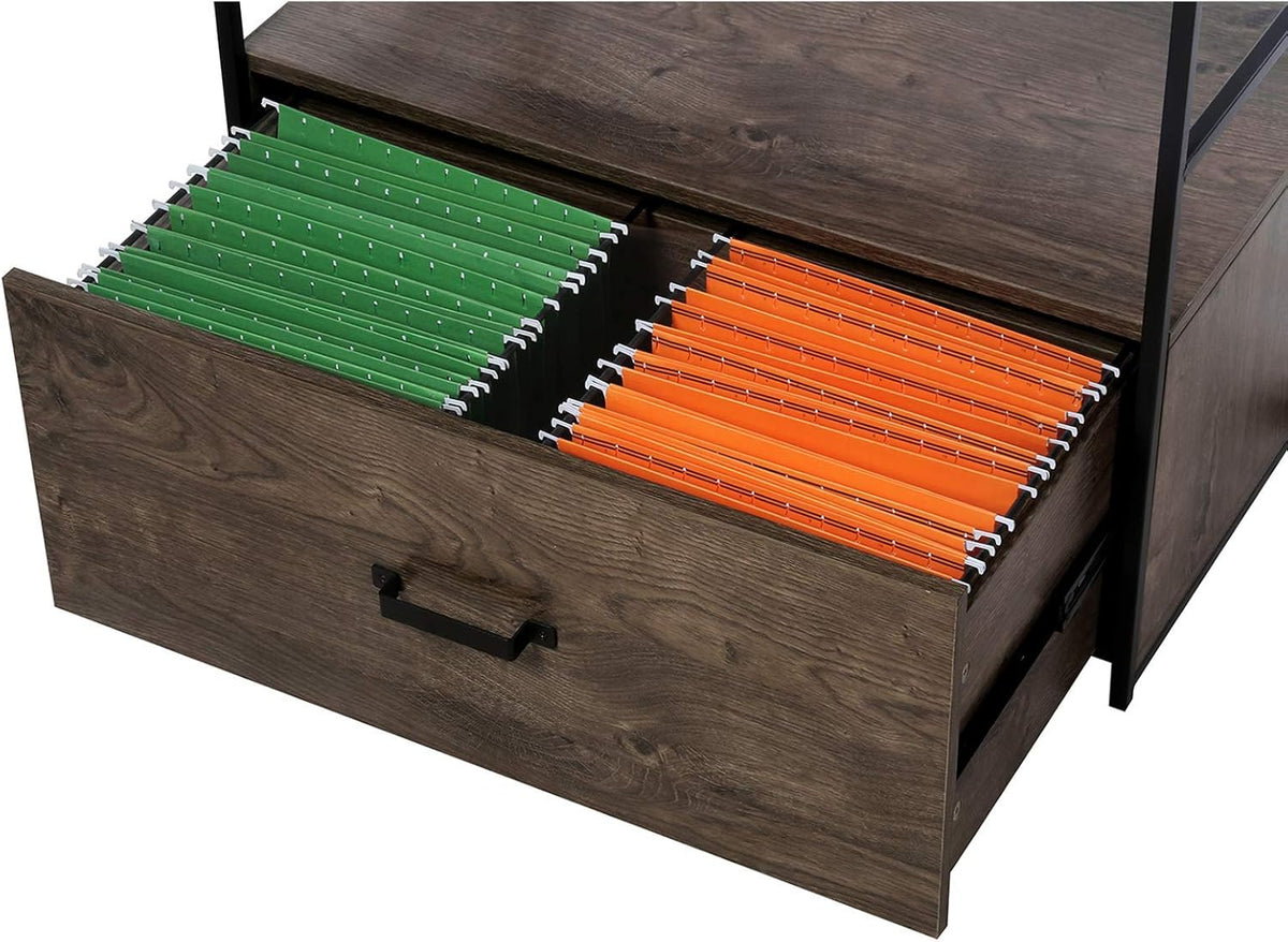 Wood Lateral File Cabinet with 1 Drawer V85866