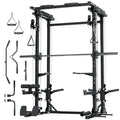 Smith Machine Squat Rack with Weight Bar, Cable Crossover Machine T5187