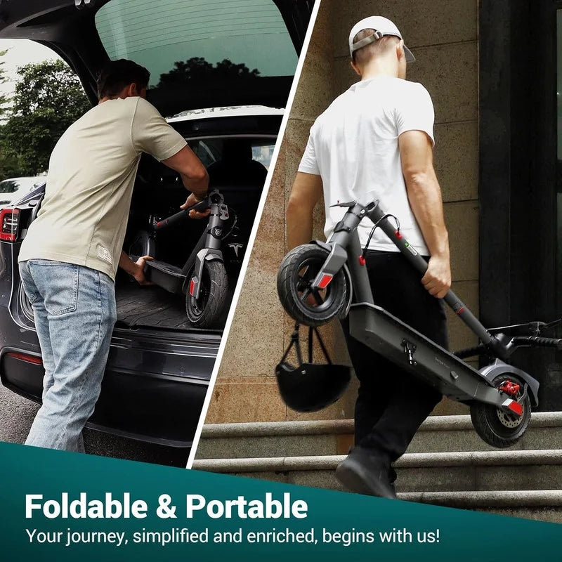Electric Scooter with 500W Motor, 8.5 Solid Tires, 15 Miles Range B650
