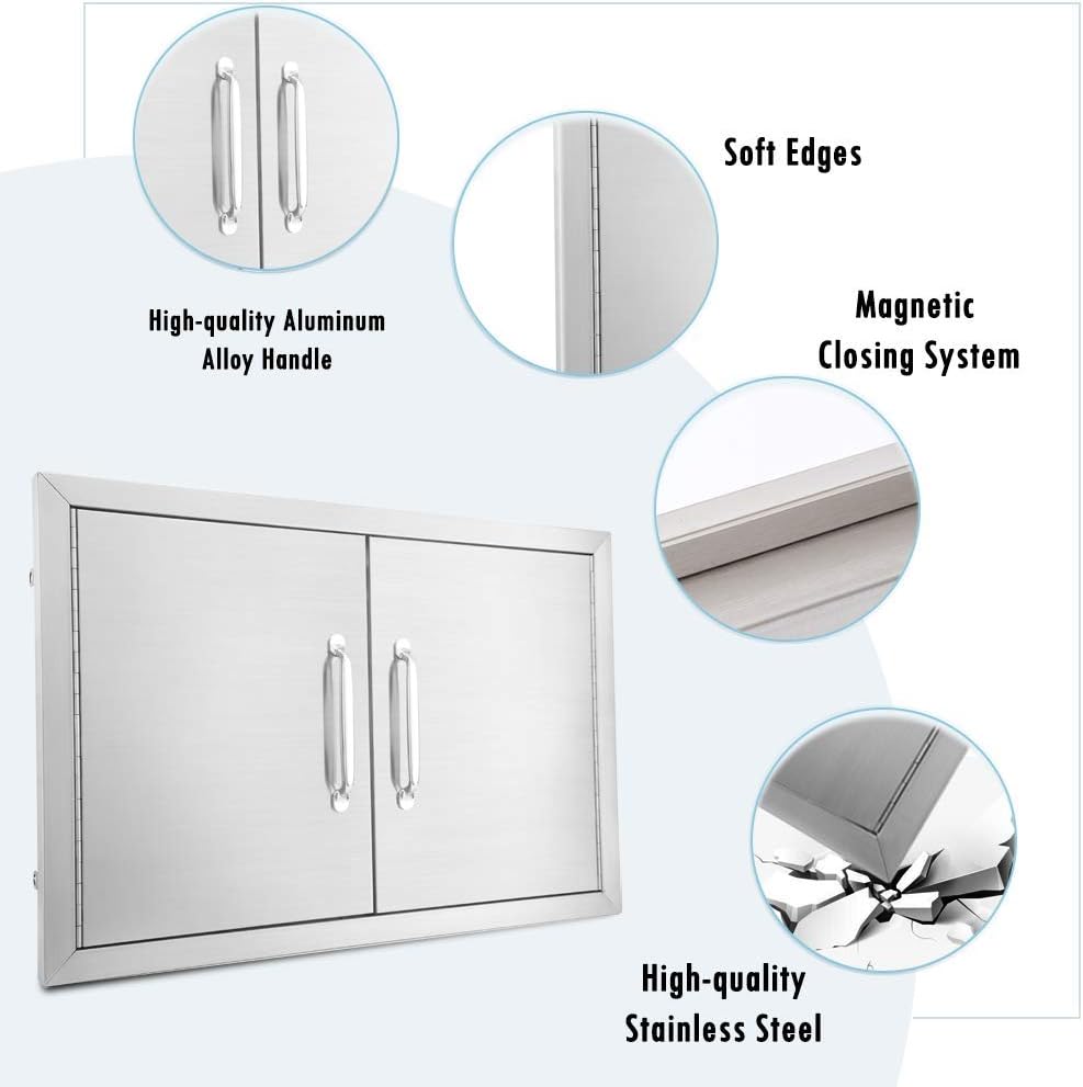 39 W X 26 H Stainless Steel Double Access Door X948