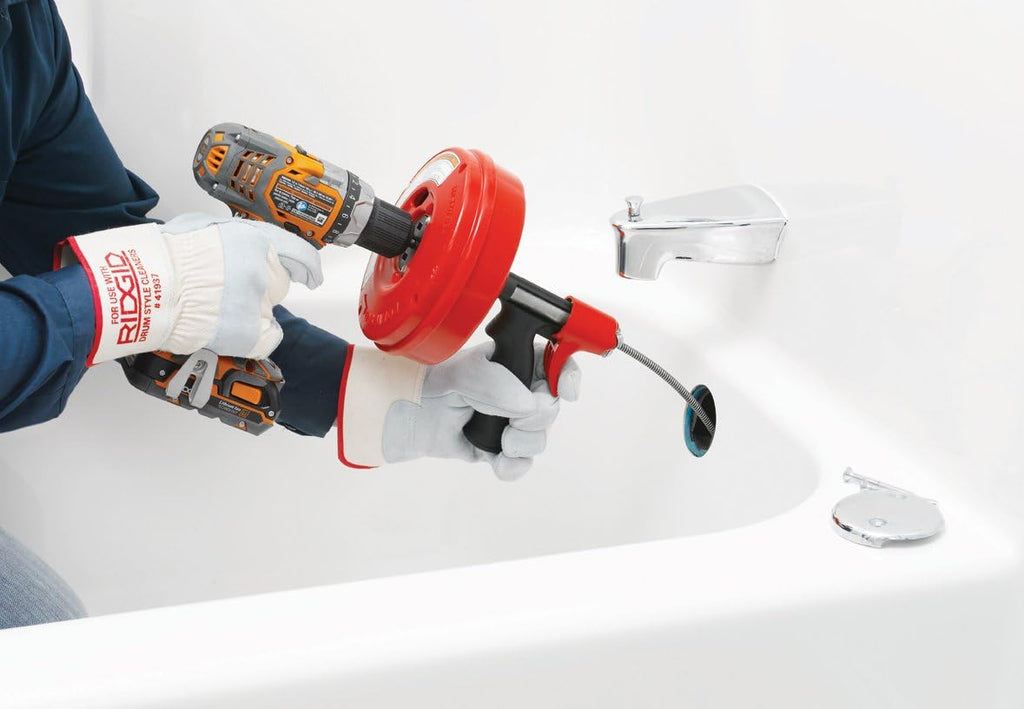 Power Spin Drain Cleaner Cable and Bulb Drain Auger T7508