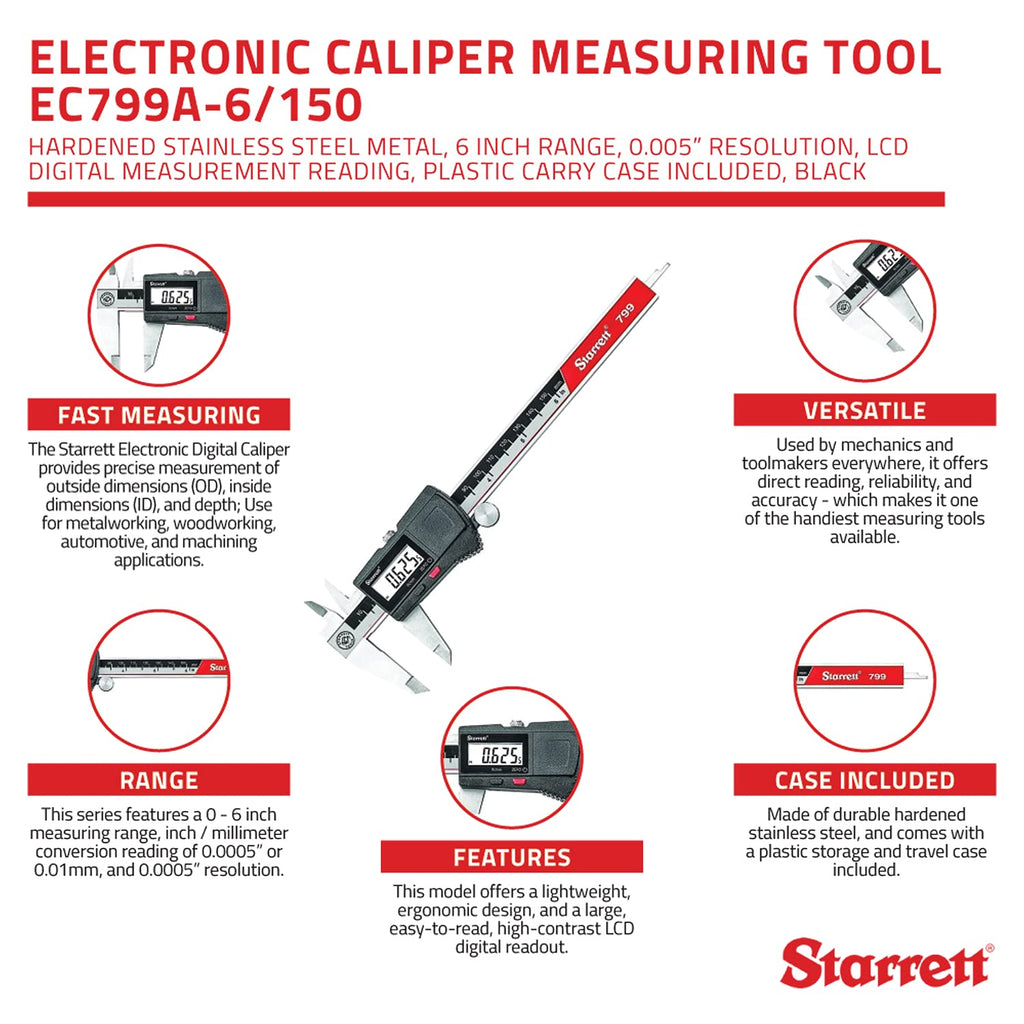 6 Inch Stainless Steel Electronic Caliper C2805