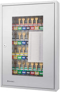 Key Lock 50 Position Key Cabinet with Glass Door Grey E54703