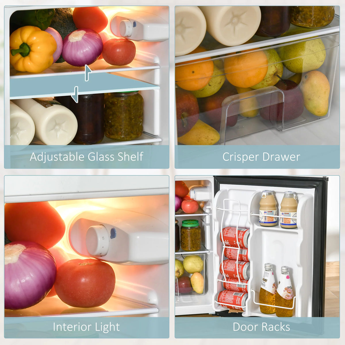 3.2 Cu.Ft Mini Fridge with Freezer A897874