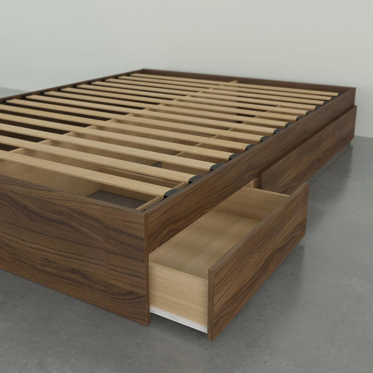 Twin Size Storage Wood Bed Frame with 3 Drawers G3753