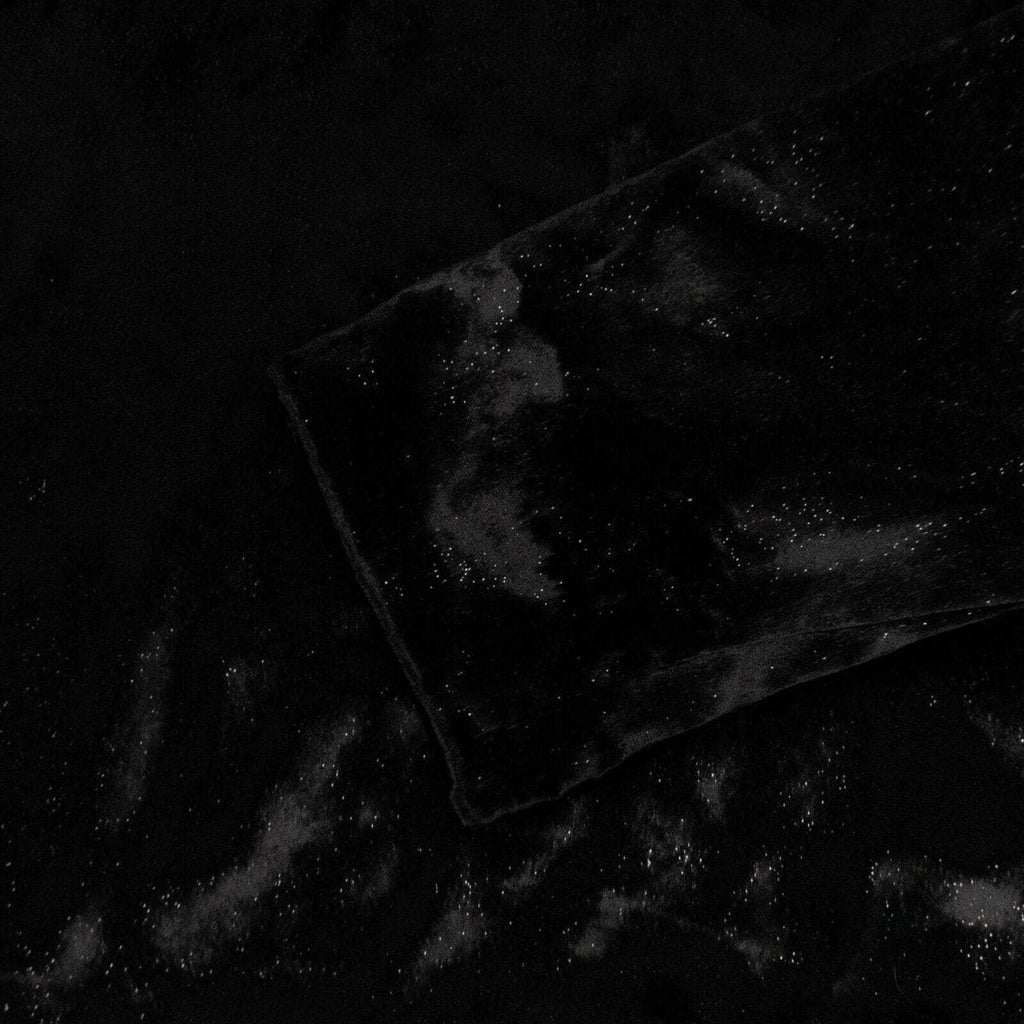 Black Velvet Cold Shoulder Shirt U36596